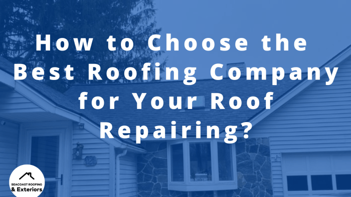 How to Choose the Best Roofing Company for Your Roof Repairing?